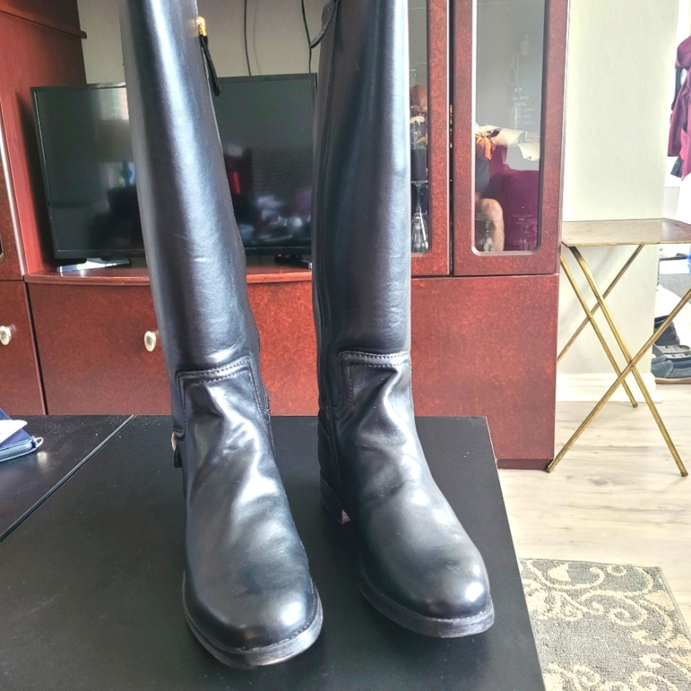 Franco Sarto Black Over the Knee Boots